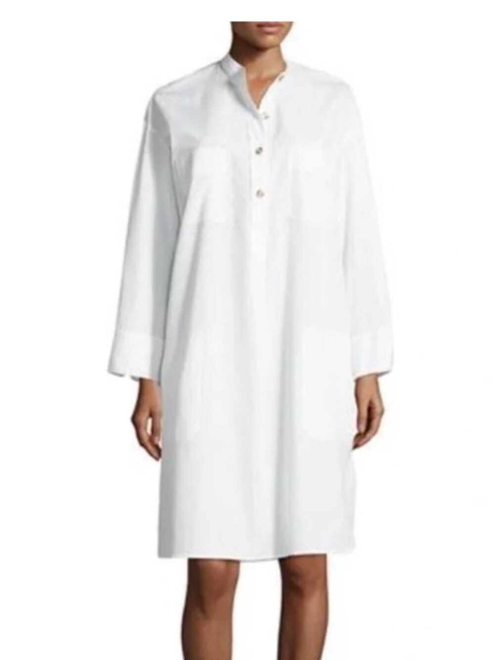 NWT Gorgeous long Vince White Shirt Dress 100% cotton EUC $300+ Relaxed (0-8 US)